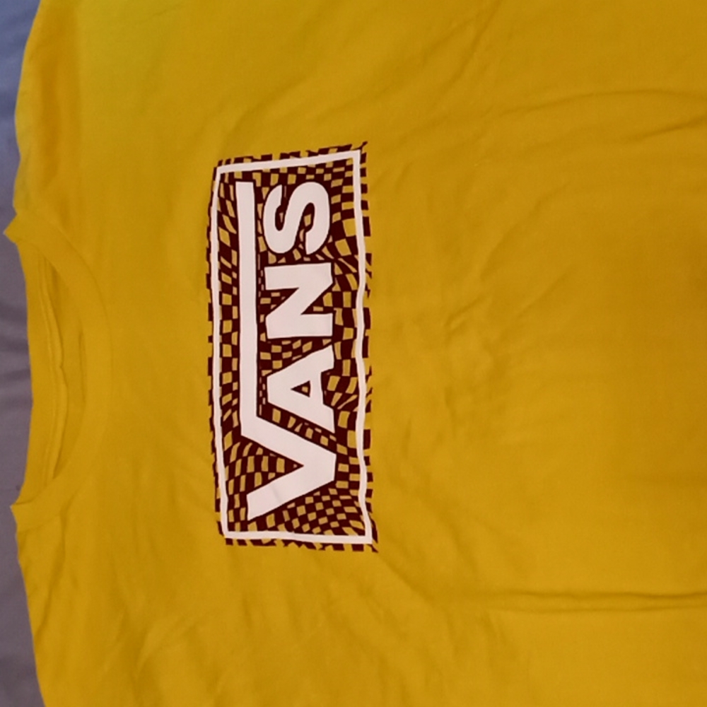 Yellow vans tee